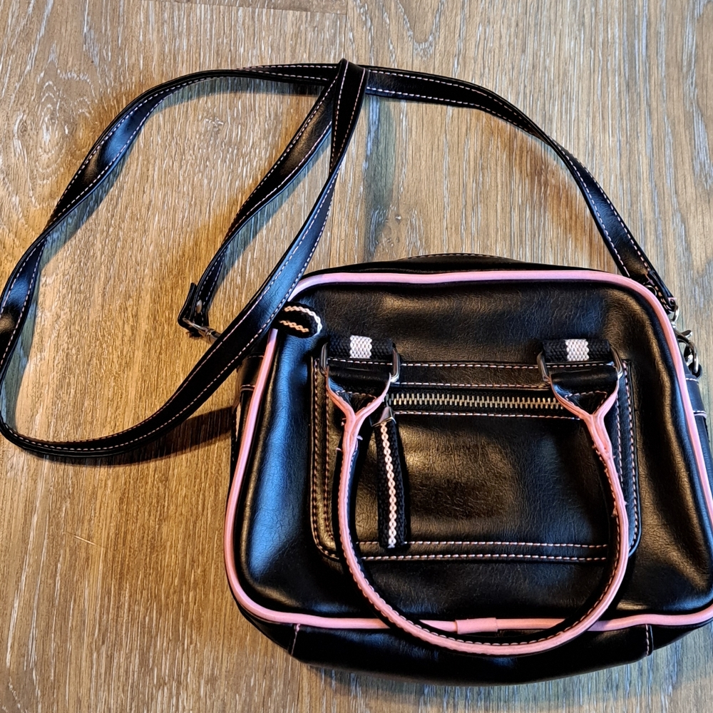 Black And Pink Handbag